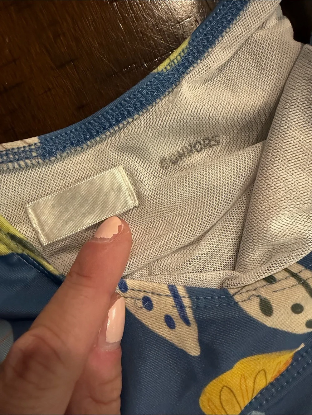 Pearl Street Swim Blue Seashell Two-Piece Swim Set size 9/10